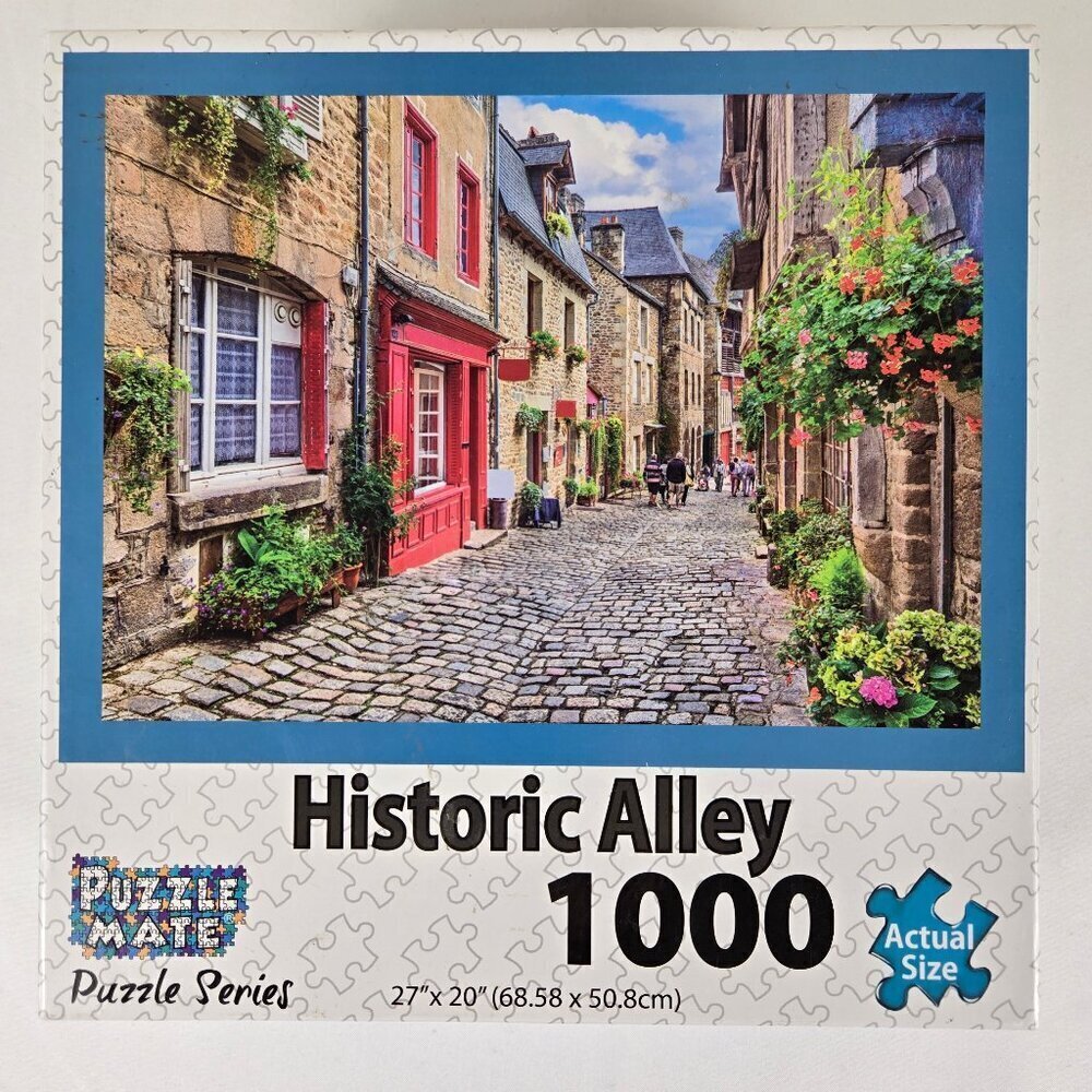 Puzzle Mate "Historic Alley" 1000 Piece Jigsaw Puzzle Factory Sealed